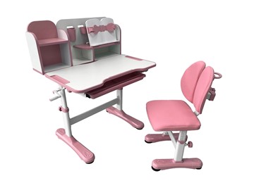Парта растущая + стул Vivo Pink FUNDESK в Артеме - предосмотр 4