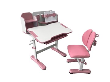 Парта растущая + стул Vivo Pink FUNDESK в Артеме - предосмотр 5