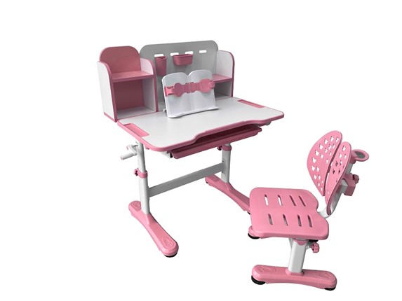 Парта растущая + стул Vivo Pink FUNDESK в Артеме - изображение