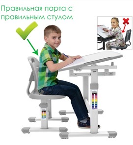Детский стол-трансформер SET Holto-1 серый во Владивостоке - предосмотр 9