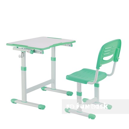 Растущая парта и стул Piccolino II Green в Артеме - изображение