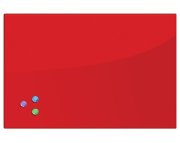 Доска магнитно-маркерная стеклянная BRAUBERG 40х60 см, красная в Уссурийске - предосмотр