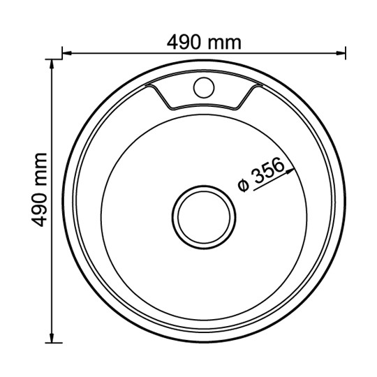 Мойка круглая D-490 в Артеме - изображение 1