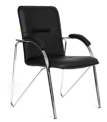 Кресло компьютерное CHAIRMAN 850 Экокожа Terra 118 черная в Артеме - изображение