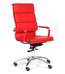 Кресло CHAIRMAN 750 экокожа красная в Находке - предосмотр