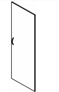SIMPLE SD-6B Дверь высокая 594х16х1740 серый в Артеме