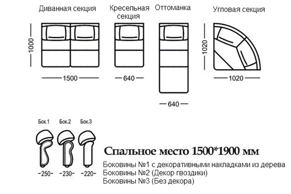 Боковины №2 (Декор гвоздики)- 2 шт., Элита 21 А во Владивостоке - изображение